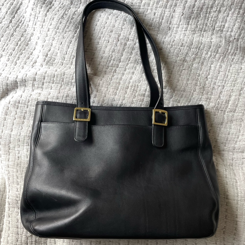 Vintage Coach Leather Tote Bag